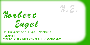 norbert engel business card